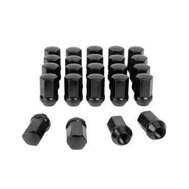 24pc TJ Black M14x1.5 Factory Style Lug Nuts - Fit Chevy Silverado, Tahoe, GMC