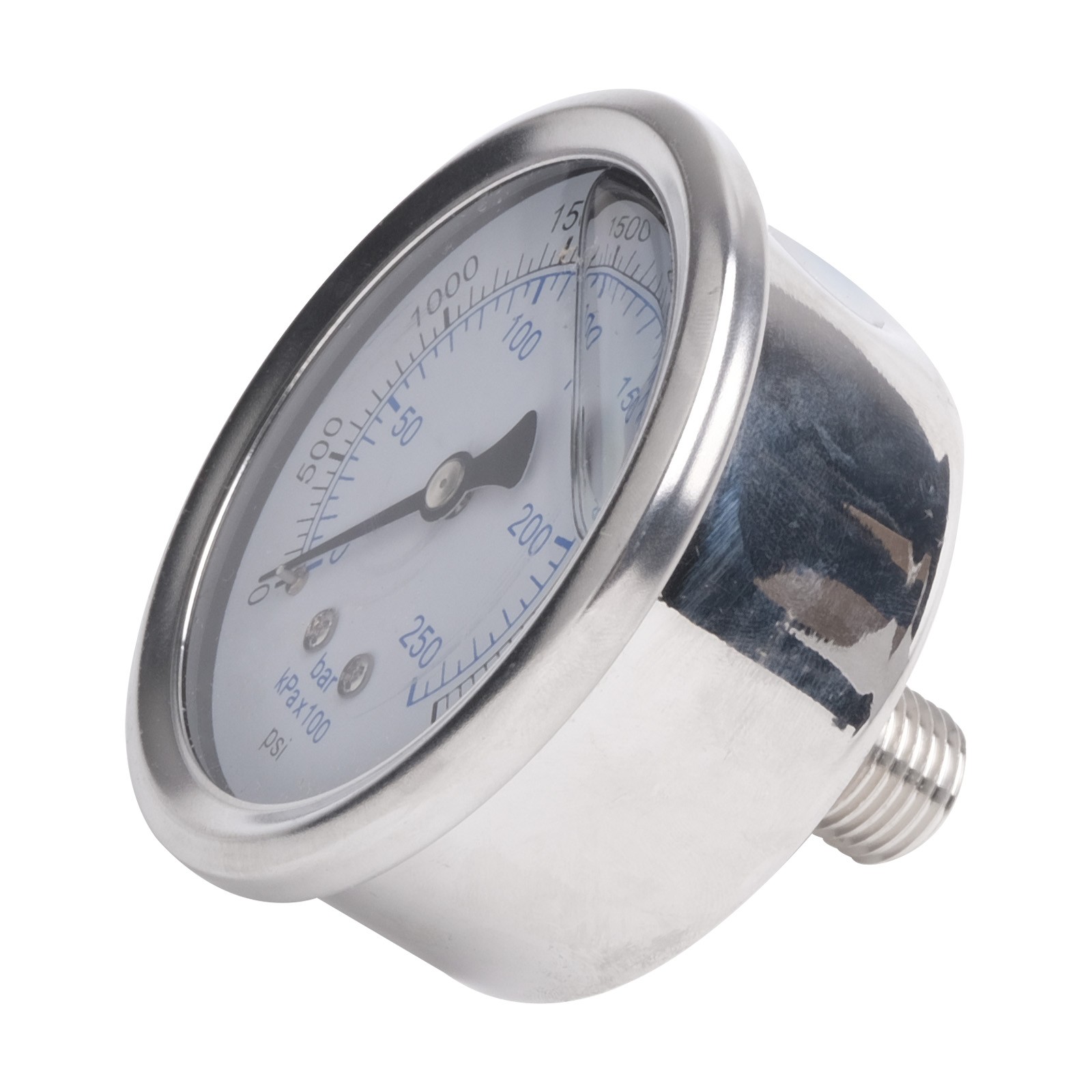 Pressure Gauge M14x1.5 Thread – 0-250 Bar / 3500 PSI Metal Gauge For Pressure Washers Up To 5.5KW-595602