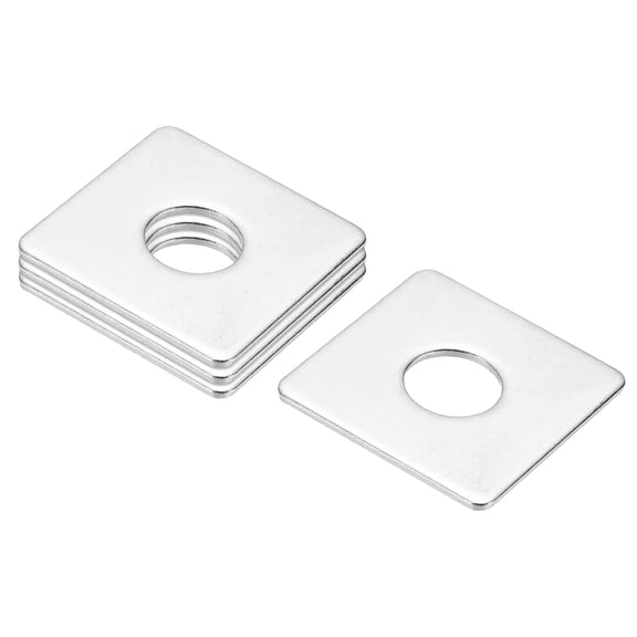 M14x40x2mm Square Washers, 4pcs Square Plate Washers Square Strut Washer Bearing Plate 304 Stainless Steel Flat Pad Spacer Hardware Fastener Nut Bolt Gasket