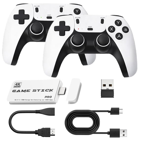 M15 Pro 128 GB Android TV/PC Stick, Plug & Play with Dual Wireless Controllers