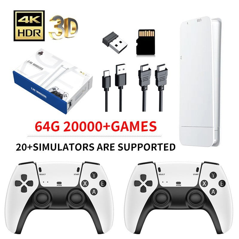 M15 Retro Game Stick, 4K HDMI Output & Wireless Controller Plug and ...