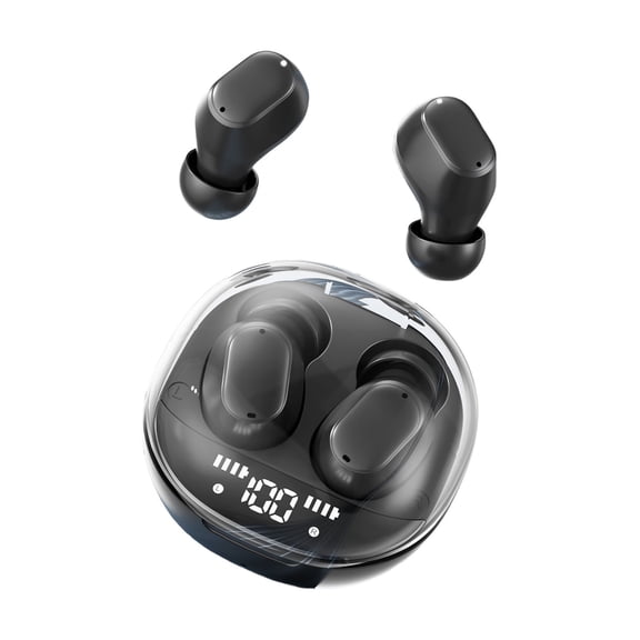 M150 Bluetooth Earphones Black Ultra Long Range Wireless Stereo Sound Long Battery Life Noise Cancelling Lightweight Design for Sports Fitness Outdoor Activities - Black