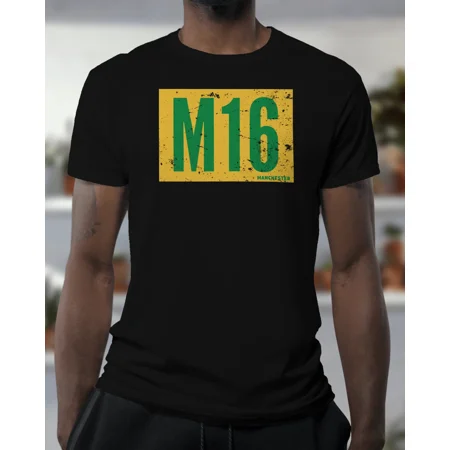 M16 Manchester T Shirt | Trafford Stretford Cockney Reds Busby Jibbers MIB
