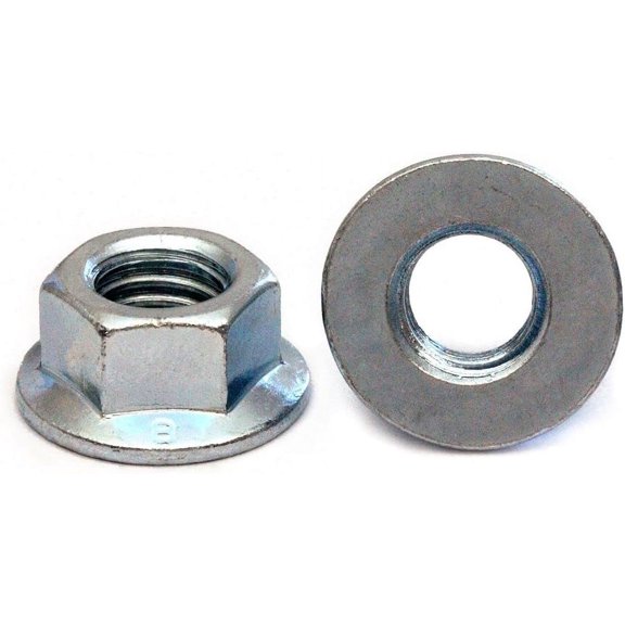 M16  Nuts, DIN 6923, Zinc CR+3, 10 Pack