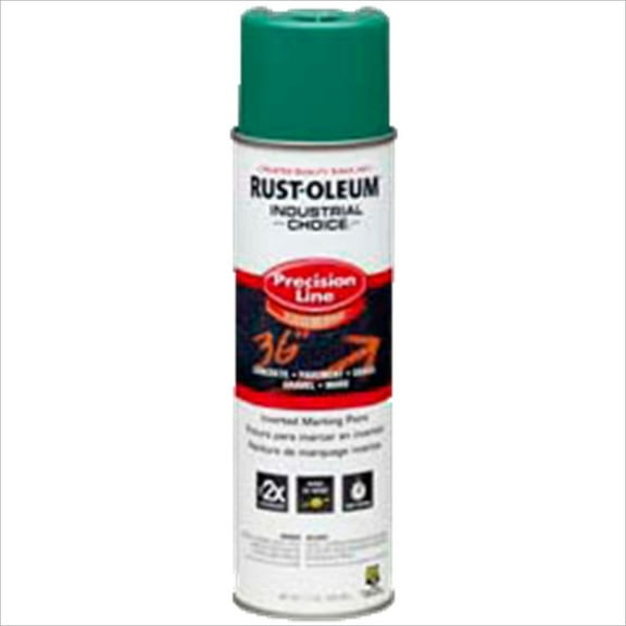 Rust-Oleum Safety Green Spray Paint M1600 Flat - 17 Oz