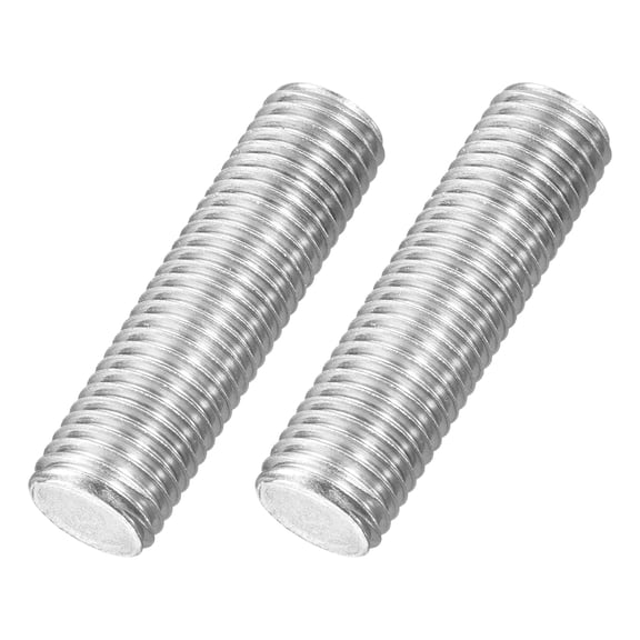 M16x60mm Fully Threaded Rod, 2Pcs 316 Stainless Steel 2 Pitch Threaded Screw
