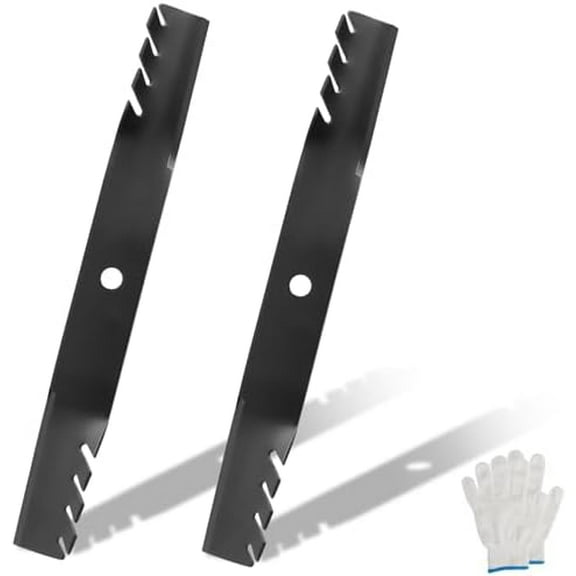 M170642 Mulching Blades Compatible with Jo-hn Deere X330 X350 X354 X370 X380 Z335M Z345M Z345R Z335E Blades Riding 42 Inch Mower Deck, Replaces for UC22008 (2 Pack)$$Tools