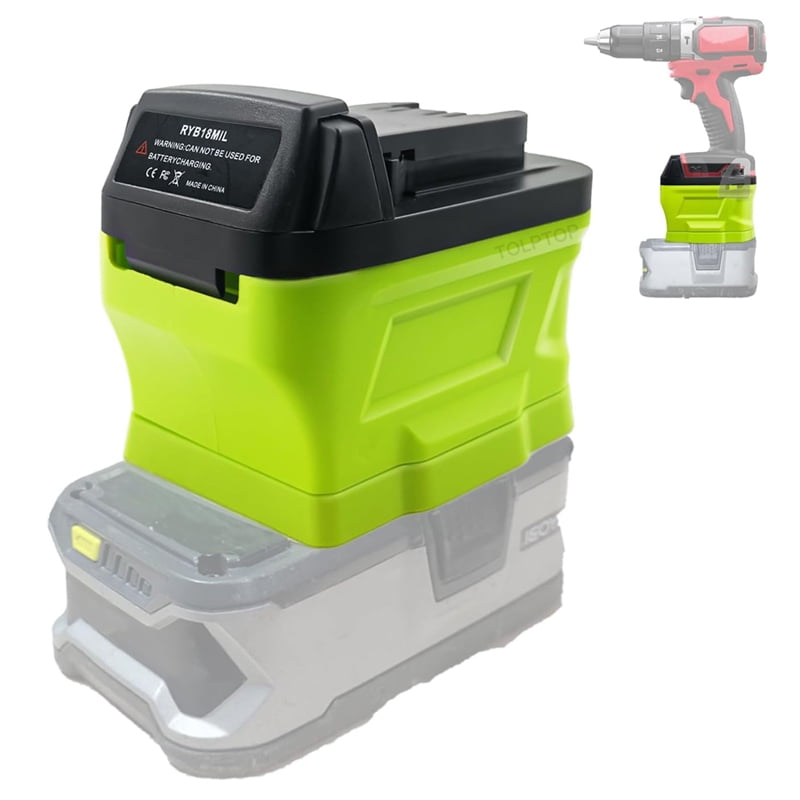 M18 Adapter for Ryobi Battery to Mil*wau*kee 18V M18 Tools, Convert for Ryobi 18V one+ Battery to Fit for Mil*wau*kee M18 18Volt Cordless Power Tools Use