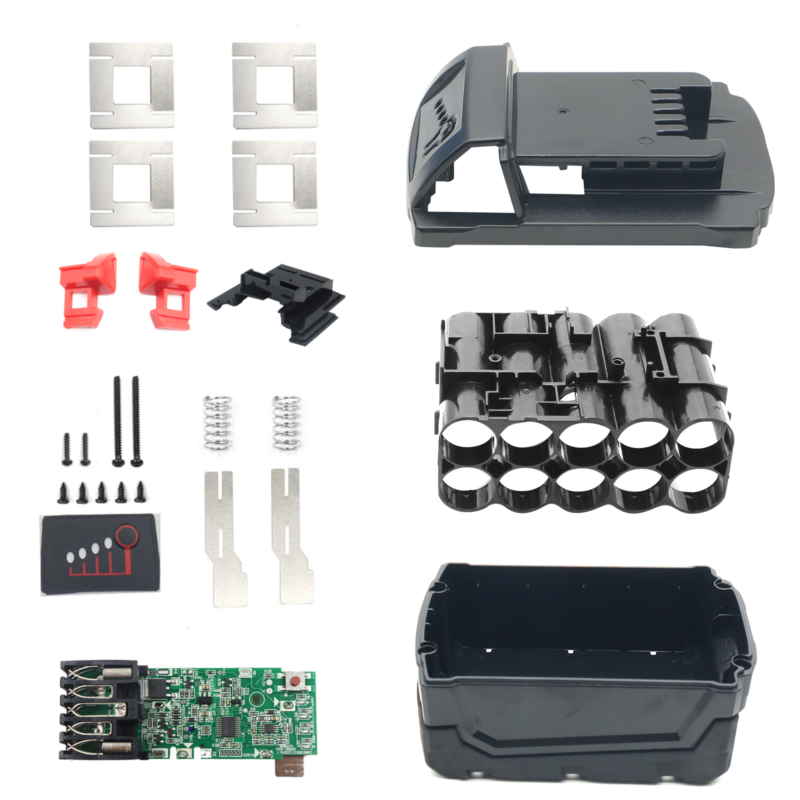 5-Pack Battery Mount Holders For 18V Tool Batteries | ABS Plastic Mounting Brackets For Workshop Or Truck