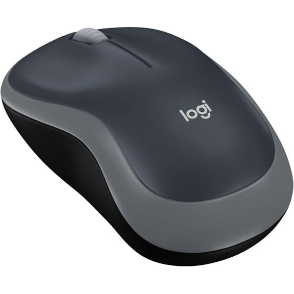 M185 Wireless Mouse, 2.4GHz with USB Mini Receiver, 12-Month Battery Life, 1000 DPI Optical Tracking, Ambidextrous PC/Mac/Laptop - Swift Grey