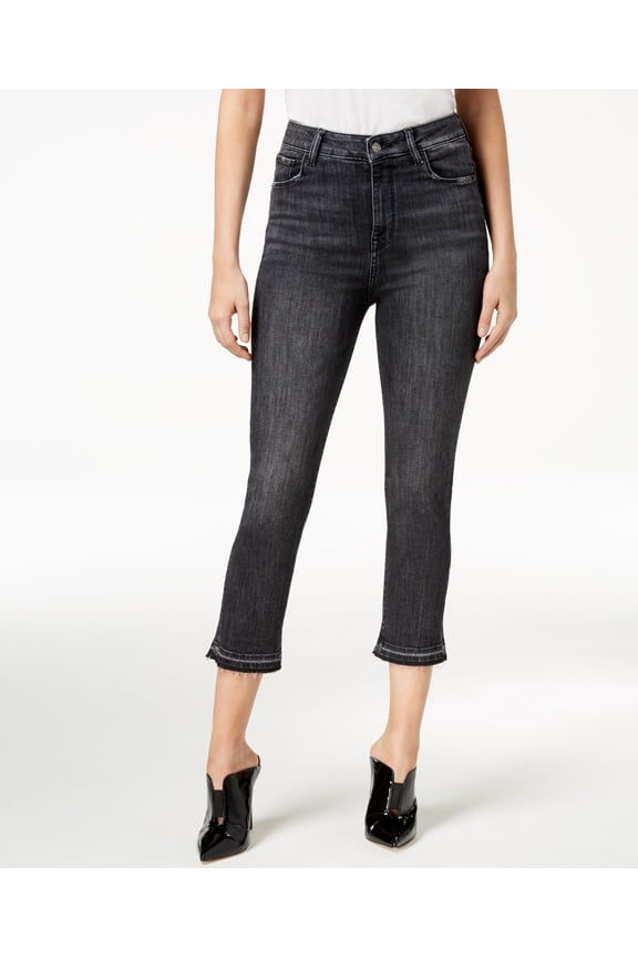 Audrey Straight Leg Cropped Jeans Slate 25