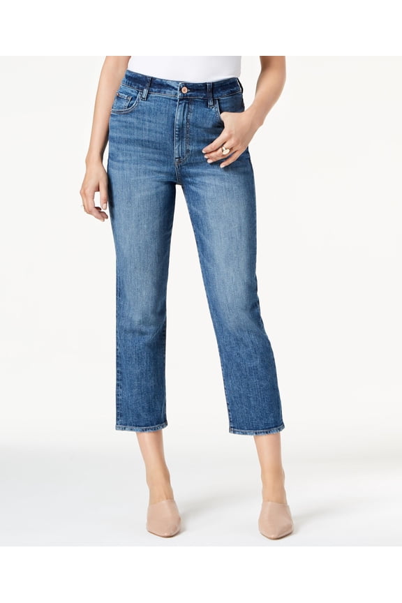 Mia High Rise Cropped Straight Leg Jeans Lyon 32