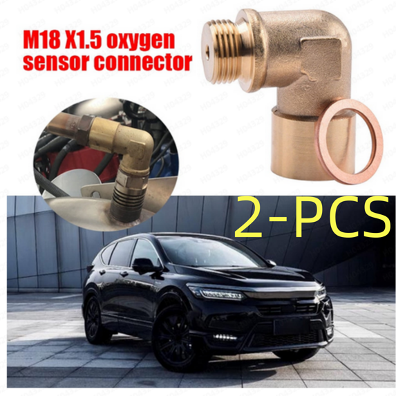 M18x1.5 Mini Catalytic Sensor -Brass, Angle-Adjustable for Secure Tightening 2PCS