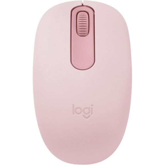 M196 Bluetooth Wireless Mouse, Compact and Portable Mouse for Laptops, Tablets and More, 12-Month Battery, Smooth Tracking, Compatible with PC and Mac, Windows and macOS - Rose