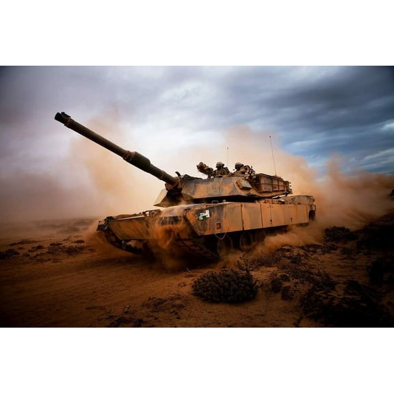 M1A1 Abrams II- CANVAS OR FINE PRINT WALL ART