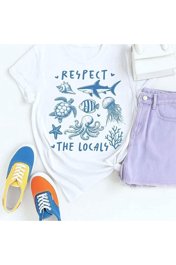 M1ARINe L1ife Respect the Locals Graphic T1EE