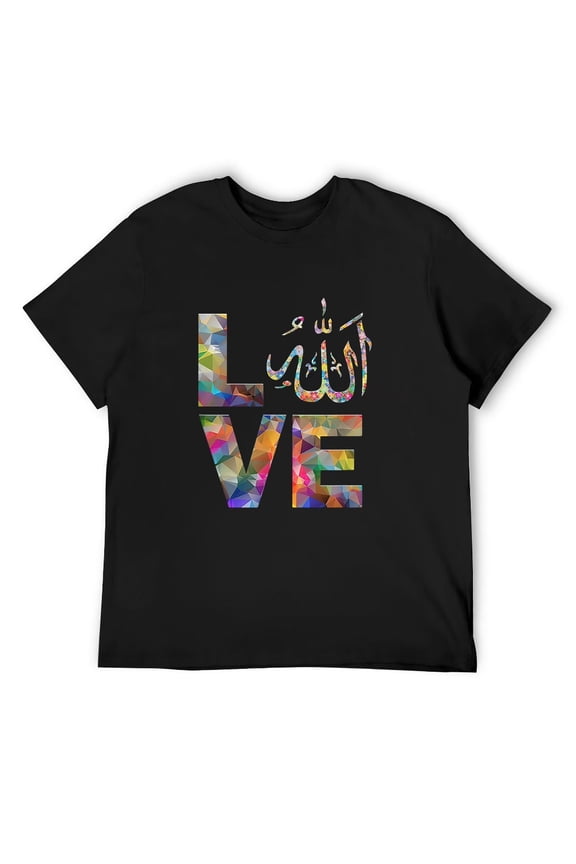 M1ens Muim Gift RamA1DAn, love a1llah Muima Iamic Religious T-S1Hirt Black Large