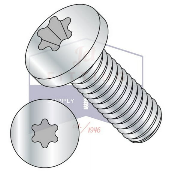 M2-0.4 x 6mm Machine Screws | Six-Lobe (Torx) | Pan Head | Steel | Metric Class 8.8 | Zinc ROHS | ISO14583 (Quantity: 10000)