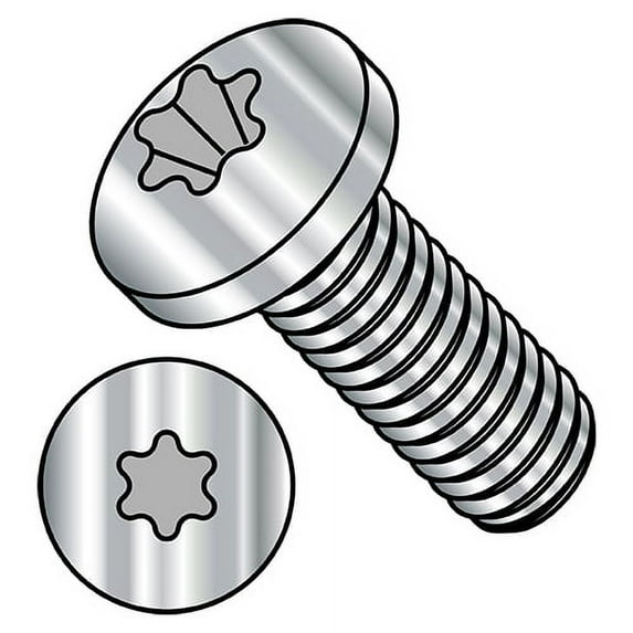 M2-0.4X4 ISO7045 Metric 6 Lobe Pan Head Machine Screw Full Thread 18-8 Stainless Steel (Pack Qty 3,000) BC-MI24MTP188