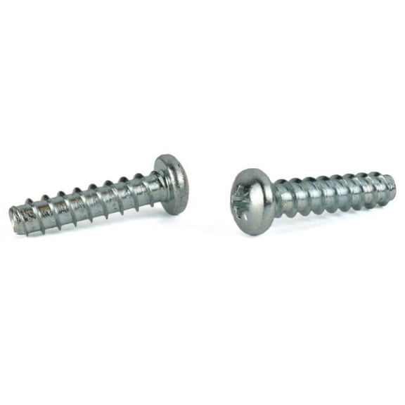 M2.2-1.0 x 8 mm Thread Forming Screws for Plastics 45 / Pozi / Pan Head / Steel / Zinc - 10000 Piece Carton