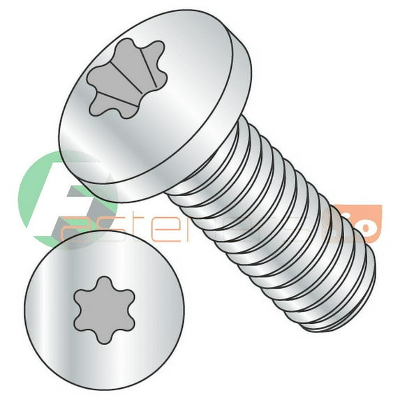 M2.5-0.45 x 10 mm Machine Screws / Six-Lobe (Torx) / Pan Head / Steel / Class 8.8 / Zinc / ISO14583 (Quantity: 10,000 pcs)