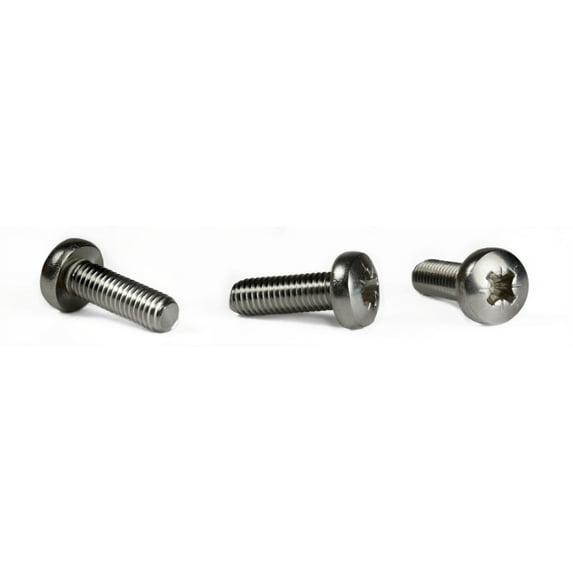M2.5-0.45 x 7 mm Machine Screws / Pozi (Type Z) / Pan Head / 18-8 Stainless Steel (A2) / DIN7985A - 6000 Piece Carton