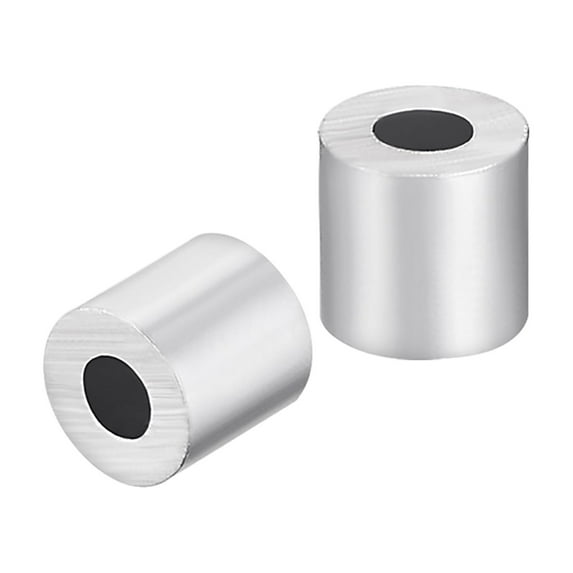 M2.5 Aluminum Sleeve Crimp Tool 2.5mm Steel Wire Rope Button Stop 30 Pcs