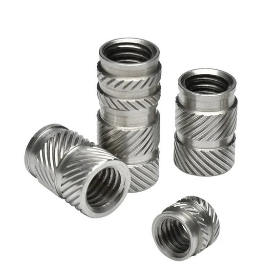 M2.5 M4 M5 M6 M8 M10 304 Stainless Steel Insert Threaded Nut Heat Set Hot Melt Injection Molding Embedment Nut For 3d Printer