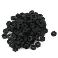 thumbnail image 1 of M2.5 Thread Nylon Insert Lock Screw Fastener Hexagon Hex Nuts Black 100Pcs, 1 of 1