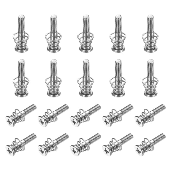 M2.5x14mm Spring Screws, 40 Pcs GPU Graphics Card Back Plate Screws for Computer Radiator