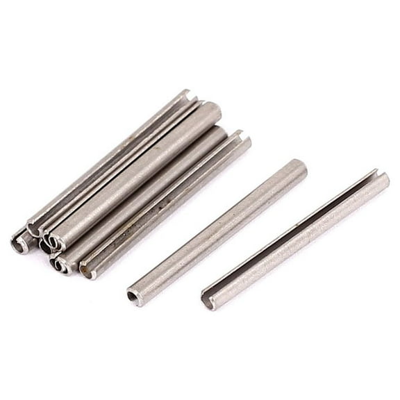 M2.5x30mm 304 Stainless Steel Split Spring Roll Dowel Pins Fasteners 10Pcs