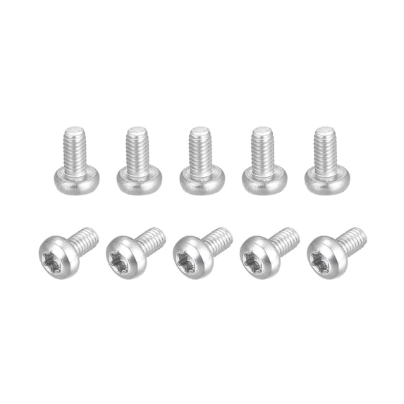 20pcs M5x10mm Torx Security Screws - 316 Stainless Steel Pan Head Tamper Proof Bolts