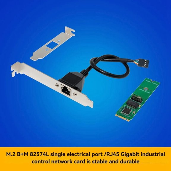 M2 B+M KEY Gigabit Ethernet Adapter 10/100/1000Mbps RJ45 LAN NIC Network Card WG82574L Chip for Computer PC