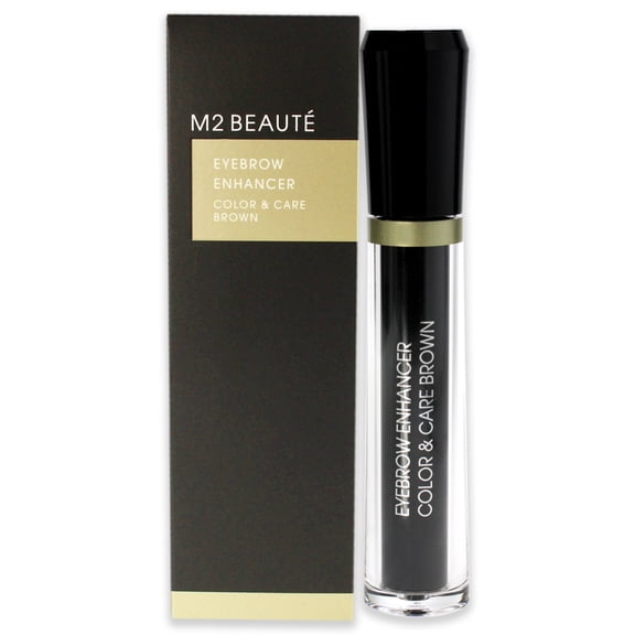 M2 Beaute Eyebrow Enhancer Color and Care - Brown, 0.2 oz Eyebrow Gel