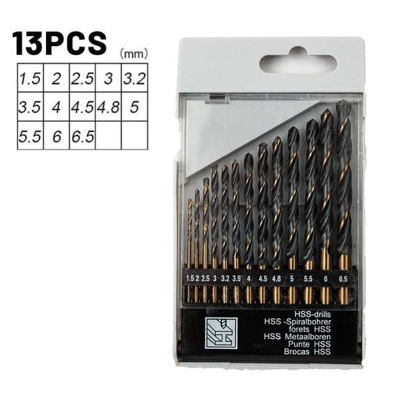 M2 HSS Drill Bit Set For Stainless Metal Copper Iron Bits