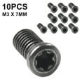 thumbnail image 1 of M2 M2.5 For M3 For M3.5 M5 Torx Screws For Replace Carbide Blades Cnc Lathe Tools M3 X 7Mm, 1 of 7