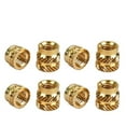 thumbnail image 1 of M2 M2.5 M3, M4 M5 M6 Brass Hot Melt Insert Knurled Nut Thread Heat Molding Double Twill Injection Embedment Nut For 3D Printer, 1 of 6