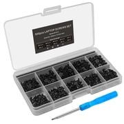 Alloy Steel 500Pcs Philips Head Screws Assortment Set, Black Fasteners for Laptop, Notebook, Storage, Toys, Home Appliance and Office Devices Etc.