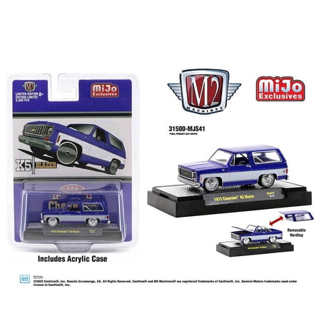 M2 Machines 1/64 1973 Chevrolet K5 Blazer, Violet White, M2 Machine MIJO Exclusive 31500-MJS41