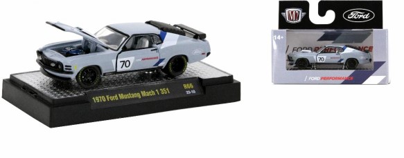 M2 Machines 1:64 - Ford Mustang Mach 1 1970 (Release 66) NEUVE En Boîte - Modèle Diecast