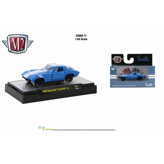 M2 Machines 1:64 Detroit Muscle 1966 Chevrolet Corvette 427 Release 71