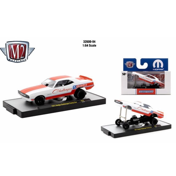 M2 Machines 1:64 Detroit Muscle R84 1971 Dodge Challenger Funny Car