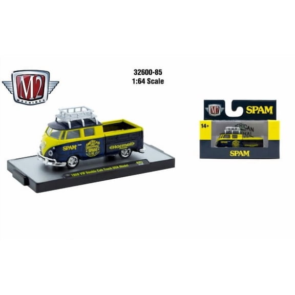 M2 Machines 1:64 Detroit Muscle R85 1959 Vw Double Cab Truck