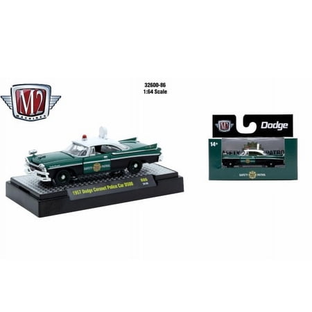 M2 Machines 1:64 Detroit Muscle R86 1957 Dodge Coronet Police Car D500
