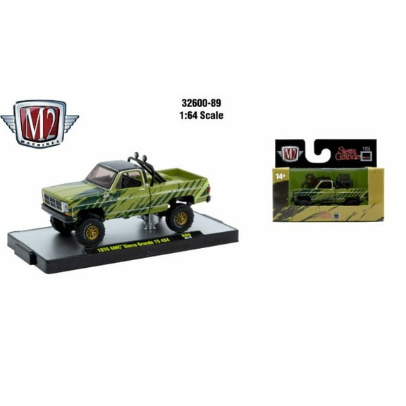 M2 Machines 1:64 Detroit Muscle R89 1976 Gmc Sierra Grande 15 4X4