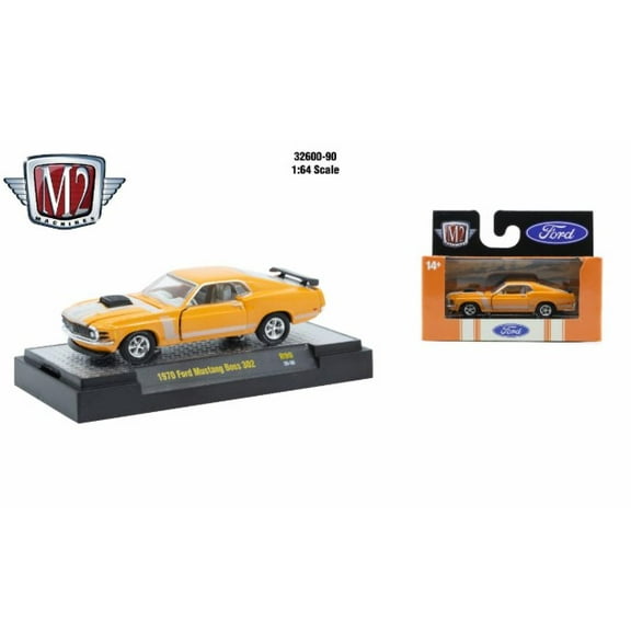 M2 Machines 1:64 Detroit Muscle R90 1970 Ford Mustang Boss 302