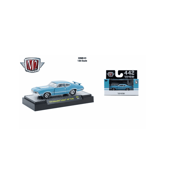 M2 Machines 1:64 Detroit Muscle R91 1970 Oldsmobile Cutlass 442 W-30