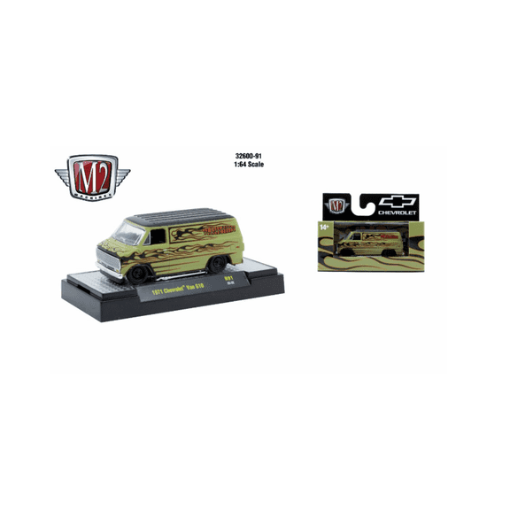 M2 Machines 1:64 Detroit Muscle R91 1971 Chevrolet Van G10