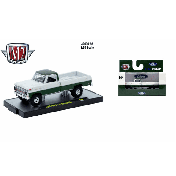 M2 Machines 1:64 Detroit Muscle R93 1969 Ford F100 Ranger 4X4