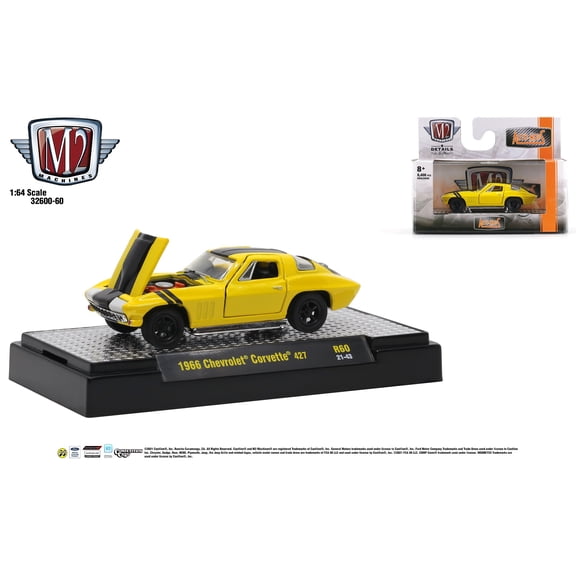 M2 Machines 1:64 Detroit Muscle Release 60 1966 Chevrolet Corvette 427